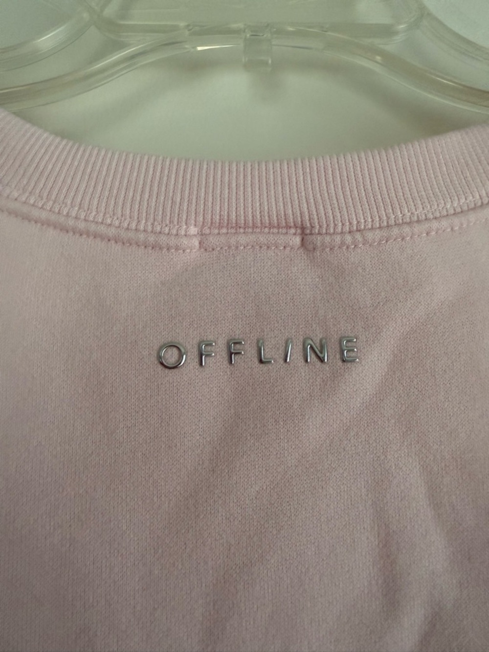 OFFLINE By Aerie Cloud Fleece Oversized Crewneck Sweatshirt - Pink Petal - Picture 10 of 14